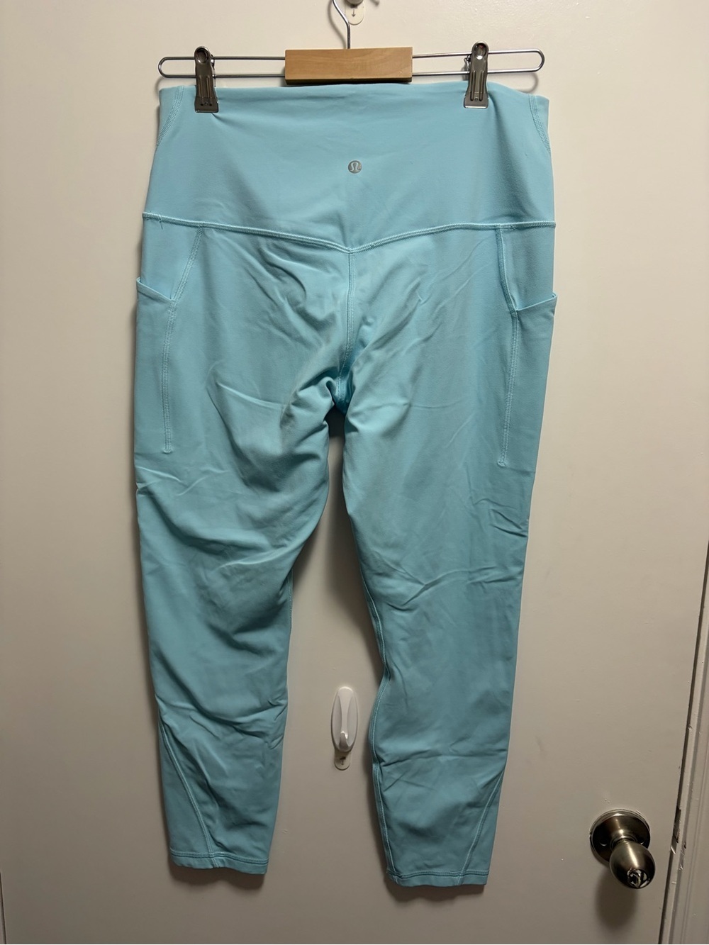 Lululemon Align High-Rise Pant with Pockets 25" Cyan Blue Women’s Size 12 - Picture 3 of 4